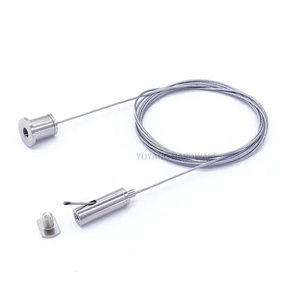 Hot Sale Black Coated Hanging Wire Ceiling Mount Cable Suspension Kit LED Lights Track Lights Hanging Cable Kit