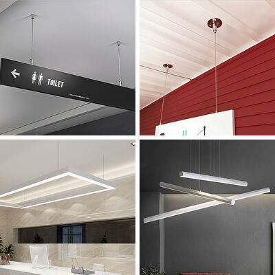 Hot Sale Black Coated Hanging Wire Ceiling Mount Cable Suspension Kit LED Lights Track Lights Hanging Cable Kit