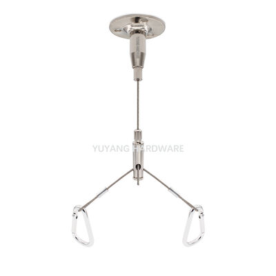 Y Type Cable Hanging Kit for LED Panel Light Galvanized/Stainless Steel Lighting Accessories with Metal Hooks