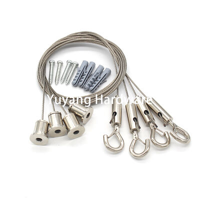 Hot Sales Hanging Kit  Lighting Accessories Brass Adjustable Hook Cable Gripper for Cable Hanging Kit