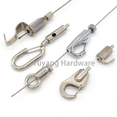 Hot Sales Hanging Kit  Lighting Accessories Brass Adjustable Hook Cable Gripper for Cable Hanging Kit