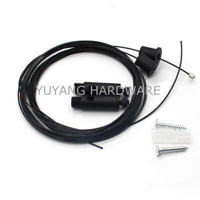 Black  Zinc Alloy Braking Carabiner Hook Suspension Kit Ceiling Mounting for Ceiling Lamp LED Hanging System  Linear Light