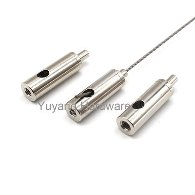 Dongguan Custom Lighting Accessories Brass Adjustable Hook Cable Gripper for Cable Hanging Kit