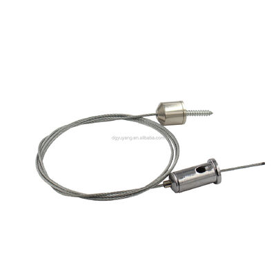 Adjustable Brass Cable Rope Gripper Efficient Stainless Steel Track Light Suspension Kit Cable Clips for Wire Hanging System