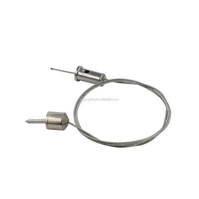 Adjustable Brass Cable Rope Gripper Efficient Stainless Steel Track Light Suspension Kit Cable Clips for Wire Hanging System