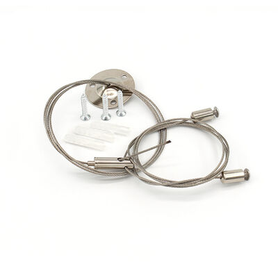 Aircraft Cable Gripper Hanging Light Kit for Banner From Ceiling to Fixture