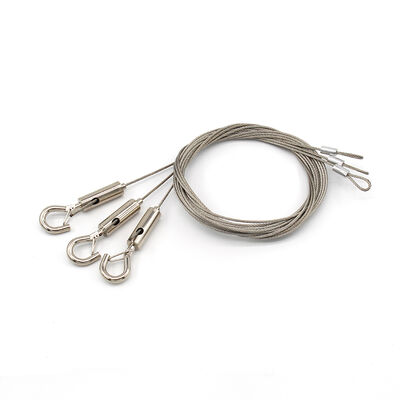 Aircraft Cable Gripper Hanging Light Kit for Banner From Ceiling to Fixture