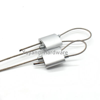 Brass Wire Rope Clip Chrome Plated Cable Gripper Easy Install Wire Holder Lights Hanging Kit