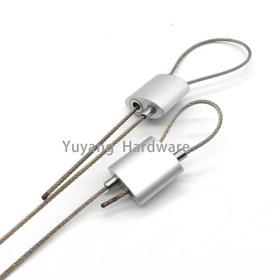 Brass Wire Rope Clip Chrome Plated Cable Gripper Easy Install Wire Holder Lights Hanging Kit