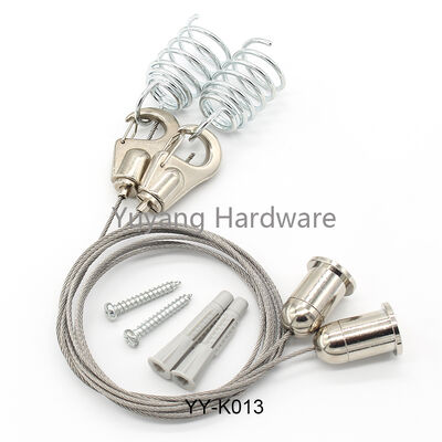 Brass Wire Rope Clip Chrome Plated Cable Gripper Easy Install Wire Holder Lights Hanging Kit
