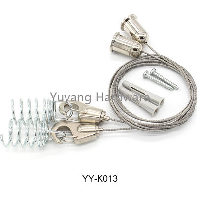 YUYANG Copper & Brass Wire Rope Clip Hanging Kit with Strong Tensile Strength and Hook for Hanging System