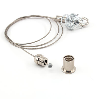 Custom Brass Cable Gripper Spring Hanging System Ceiling Adjustable Hanging Wire Kit for Lighting 1.3 Inches