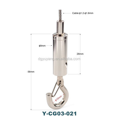 OEM Custom Sydney Aquarium Light Hook Head Cable Gripper Suspension Kit for Display System