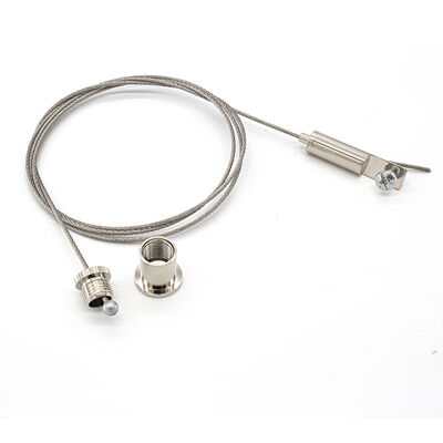 Adjustable Aircraft Stainless Steel Cable Suspension Kits with Wire Rope Clip for Picture Hanging System
