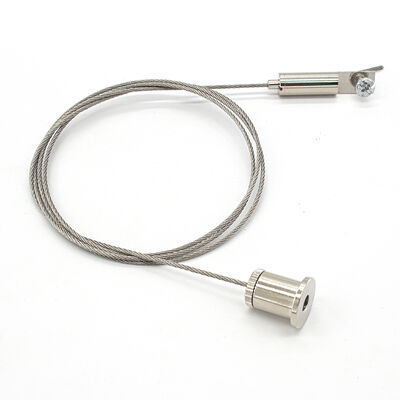 Adjustable Aircraft Stainless Steel Cable Suspension Kits with Wire Rope Clip for Picture Hanging System