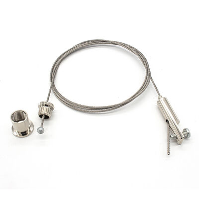 Adjustable Aircraft Stainless Steel Cable Suspension Kits with Wire Rope Clip for Picture Hanging System