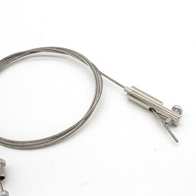 Adjustable Aircraft Stainless Steel Cable Suspension Kits with Wire Rope Clip for Picture Hanging System