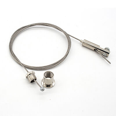 Adjustable Aircraft Stainless Steel Cable Suspension Kits with Wire Rope Clip for Picture Hanging System
