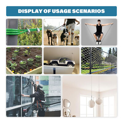 Wholesale Plastic Coated Steel Wire Rope Safety Steel Wire Cable with Multi Terminals Wire Rope Assembly