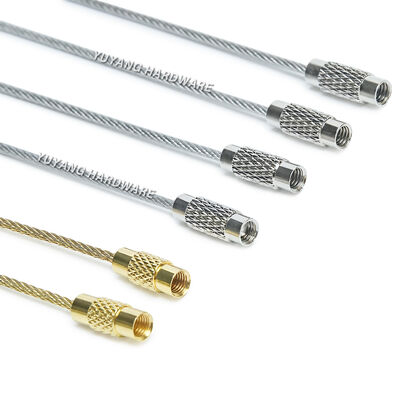 Most Popular Stainless Steel Luggage Loops Key Chains Wire 1.5mm 10/15/20cm Stainless Steel Keychain Tag