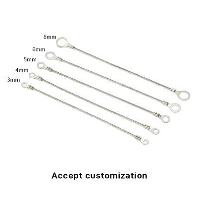 Stainless Steel Galvanized Wire Rope Cable With Eyelet Wire Rope with Loop Custom Wire Rope Assembly