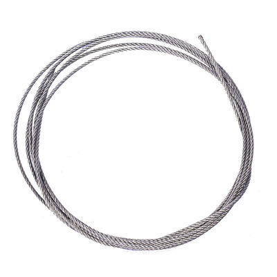 7*7 304 Stainless Steel Wire Rope ANSI Standard for Lighting with Cutting Bending Welding Services