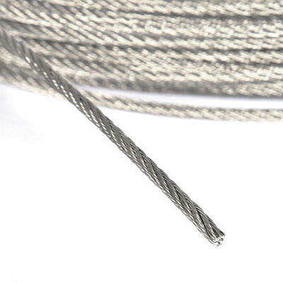 Factory Stainless Steel Wire Rope 304 Wire Rope 7*7 1mm/1.2mm/1.5mm/2mm /3mm  With Wire Rope Clip