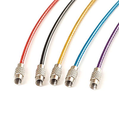 Most Popular Cable Key Chains for Plan  Luggage  Lock Loops Stainless Steel Wire  Key Ring