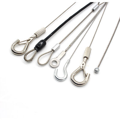 Hot Sale Stainless Steel Wire Rope Sling Hook Cable Assembly With Loop