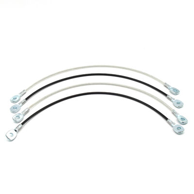 High Tension Stainless Steel Wire Rope Clip Slings Loop Eye PVC Coated Cable 1.5mm/2.0mm for Cable Fixation