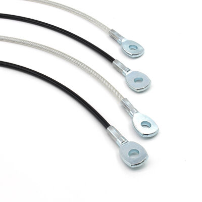 Double Tension Stamped Eyelets Steel Wire Rope Sling Aircraft Safety Cable Lanyard