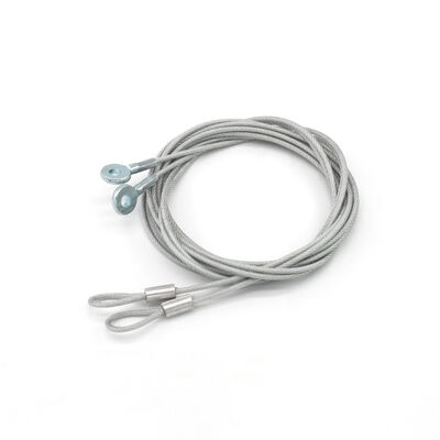 Double Tension Stamped Eyelets Steel Wire Rope Sling Aircraft Safety Cable Lanyard