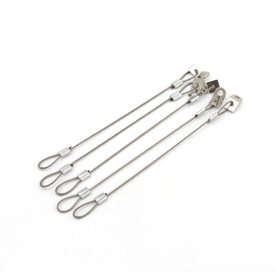 Custom Cable Assembly Lifting Sling Stainless Steel Wire Rope With Loop