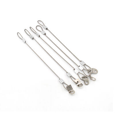 Custom Cable Assembly Lifting Sling Stainless Steel Wire Rope With Loop