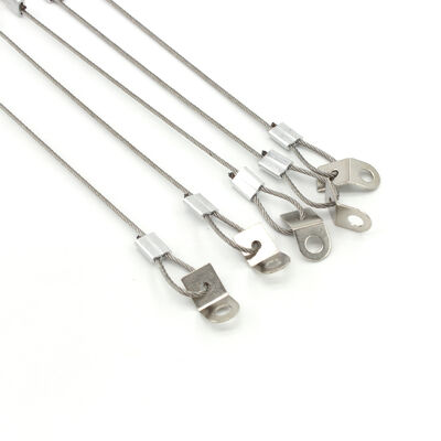 Custom Cable Assembly Lifting Sling Stainless Steel Wire Rope With Loop