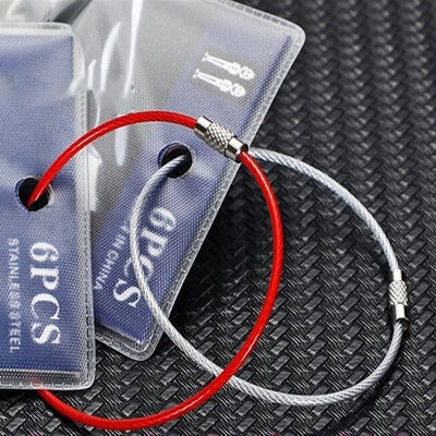 Stainless Steel Cable Ring Loop Connecting Metal Wire Ring Key Chain