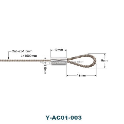 Stainless Steel Cable Gripper Light Suspension Kit Picture Hanging System Cable Clips