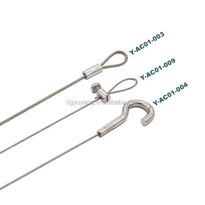 Stainless Steel Cable Gripper Light Suspension Kit Picture Hanging System Cable Clips