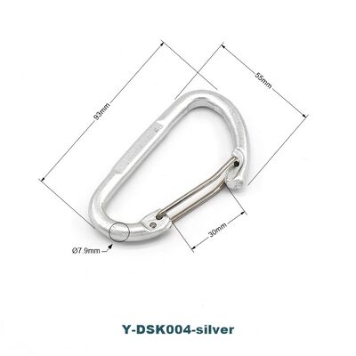 Water Bottle Holder D Shaped Aluminium Alloy Buckle Clips Carabiner Hook Aluminum Carabiner Clip
