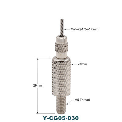 Easy Operation Swivel Joint LED Light Lamp Adjustable Suspension Brass Cable Gripper Compatible Steel Wire Cable Grippers Tools