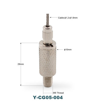 Easy Operation Swivel Joint LED Light Lamp Adjustable Suspension Brass Cable Gripper Compatible Steel Wire Cable Grippers Tools