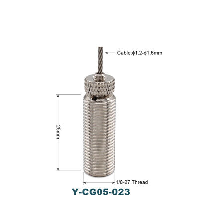 Easy Operation Swivel Joint LED Light Lamp Adjustable Suspension Brass Cable Gripper Compatible Steel Wire Cable Grippers Tools