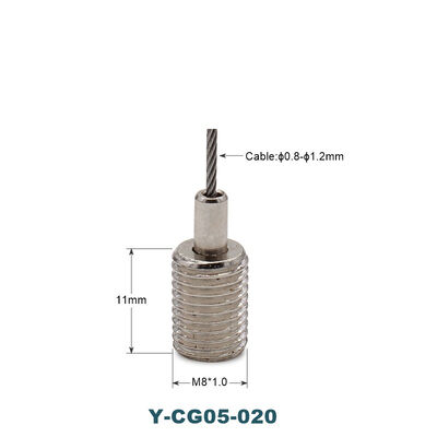 Easy Operation Swivel Joint LED Light Lamp Adjustable Suspension Brass Cable Gripper Compatible Steel Wire Cable Grippers Tools