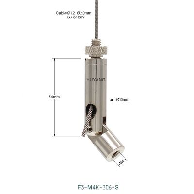Adjustable 180 Swivel Joint Cable Gripper Hanging Suspended Cable Grippers for Lighting
