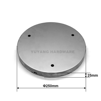 Wholesale Custom 3-Hole Round Metal Ceiling Canopy for Chandelier 250mm Y-P09 Model Guangdong Origin