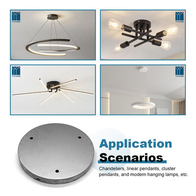Wholesale Custom 3-Hole Round Metal Ceiling Canopy for Chandelier 250mm Y-P09 Model Guangdong Origin