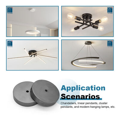 120mm Metal Pendant Light Ceiling Canopy Factory Price Iron Ceiling Mounting Plate for Chandeliers Modern Single-hole