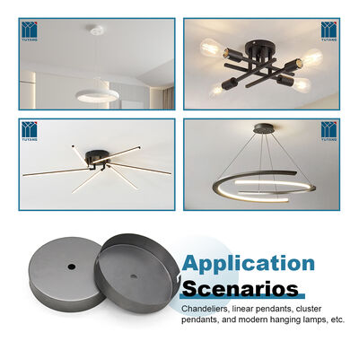 Custom Iron Ceiling Canopy Mounting Plate for Chandeliers Single Hole Ceiling Mounting Plate for Lights