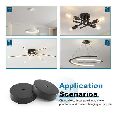 Pendant Light Black Lighting Ceiling Canopy Modern Black Ceiling Mount Chandelier Hardware