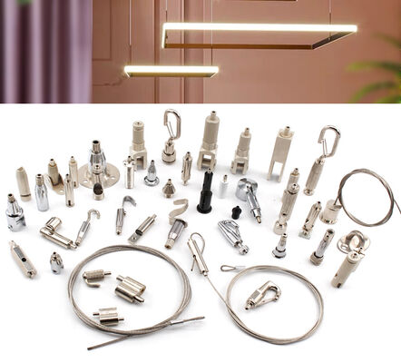 Hanging System Cable Gripper OEM Metal Ceiling Attachment Adjustable Mount Suspension for Led Light 1.0 1.2mm